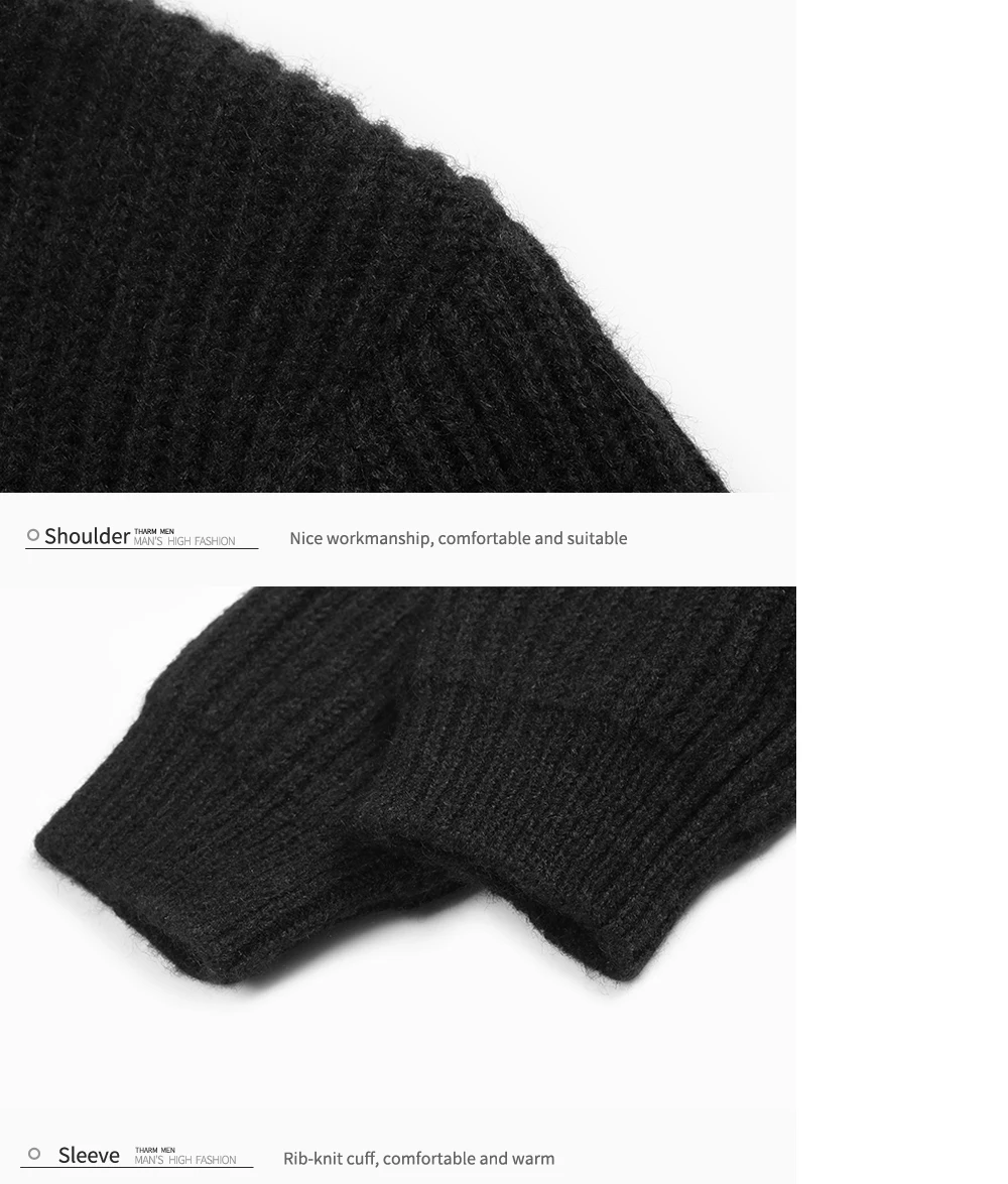 Enjeolon брендовая распродажа мужской зимний вязаный пуловер Топ Свитера повседневные с круглым вырезом свитера мужские с длинным рукавом