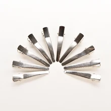 50 шт./лот Diy типа «крокодил» на плоской подошве с металлическим Для женщин заколка для волос, заколка для один зубец для девочек заколки для волос для бантом 35/45 мм зажимы база