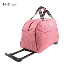 Petit Roues Duffle Chariot Sac Femmes Doux Bagages Voyage Sacs sur Roues De Mode Designer Polochon Imperméable Sacs Emballage cubes