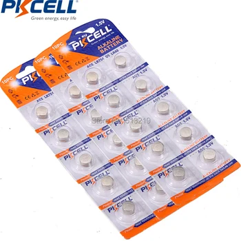 

30Pcs (10Pc*3Card)60mAh Capacity Button Coins Batteries G5 AG5 393A LR48 LR754 SR754W SR48 LR48 193 754 Battery