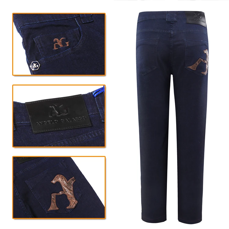 

BILLIONAIRE TACE & SHARK jeans men 2018 new style commerce comfort solid color geometry pattern male trouser Small one size