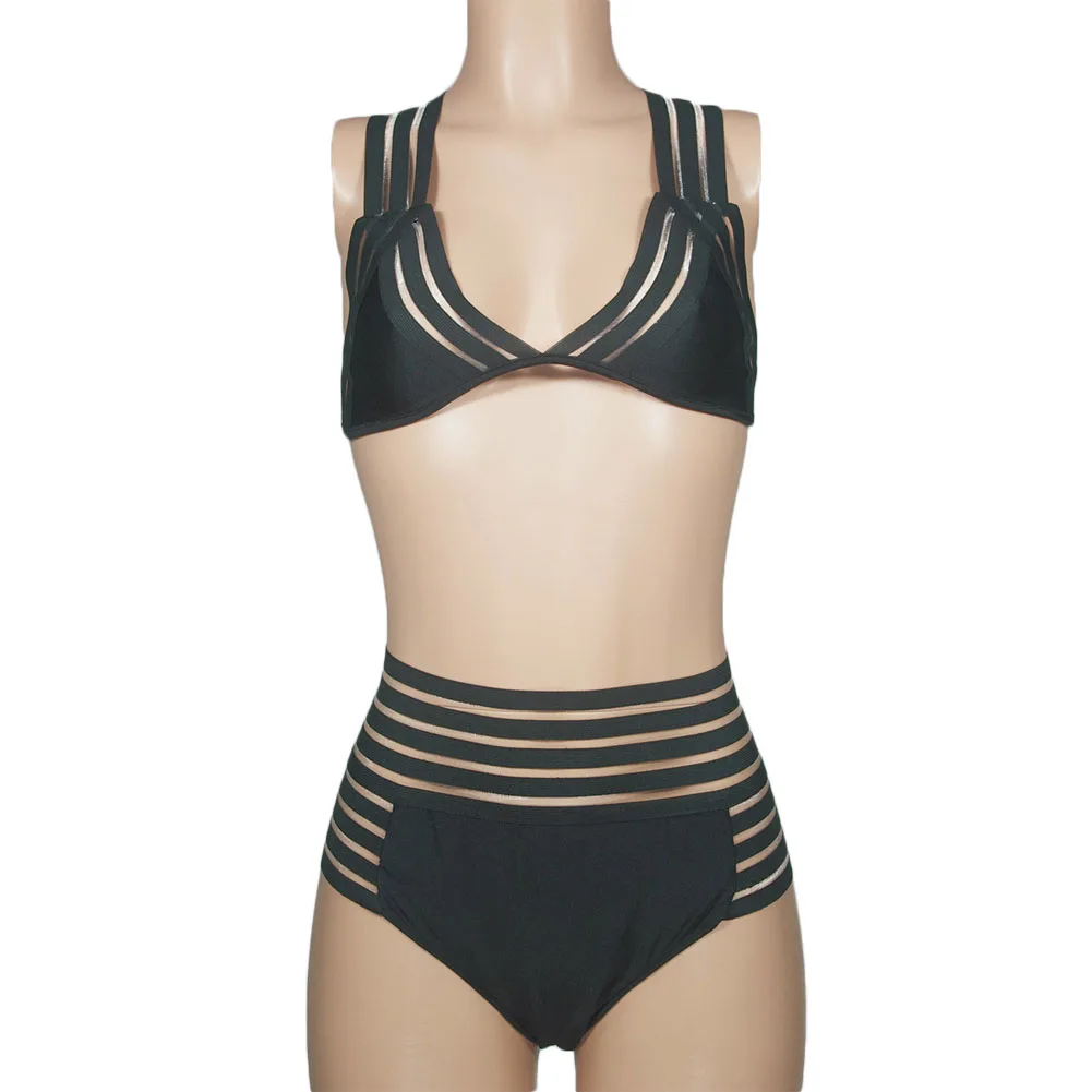 

2019 Hot Selling Sexy Women Swim Bra Set Push-up High Waist Swimwear Bikini Swimsuit Bathing Suit Beach Wear