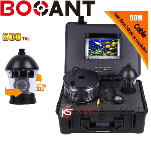 

50m Professional Fish Finder Underwater Fishing Video Camera Monitor 7 Inch 50m Cable ccd700TVL Night Vision Fishing Finder