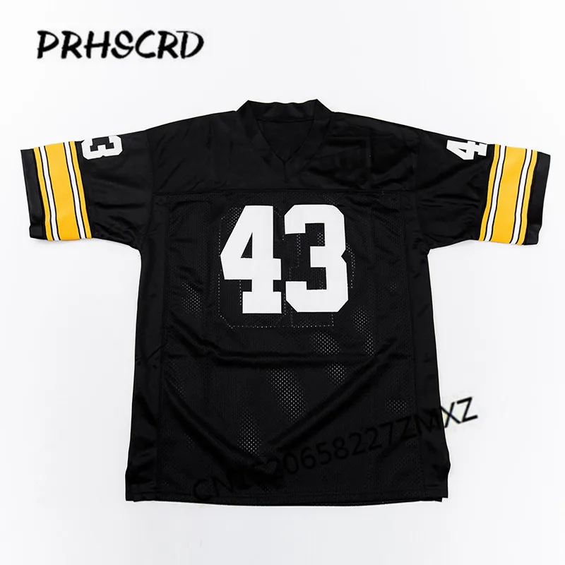 Retro star #43 Troy Polamalu Embroidered Throwback Football Jersey