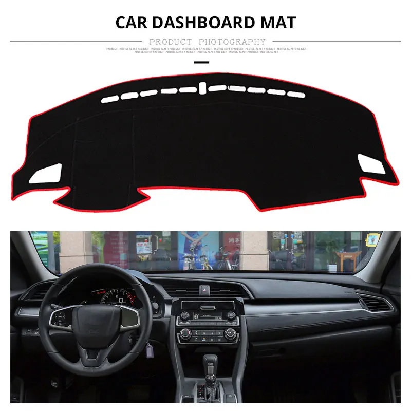 Коврик для приборной панели автомобиля LHD Honda CIVIC 10th Sedan 2017 2016