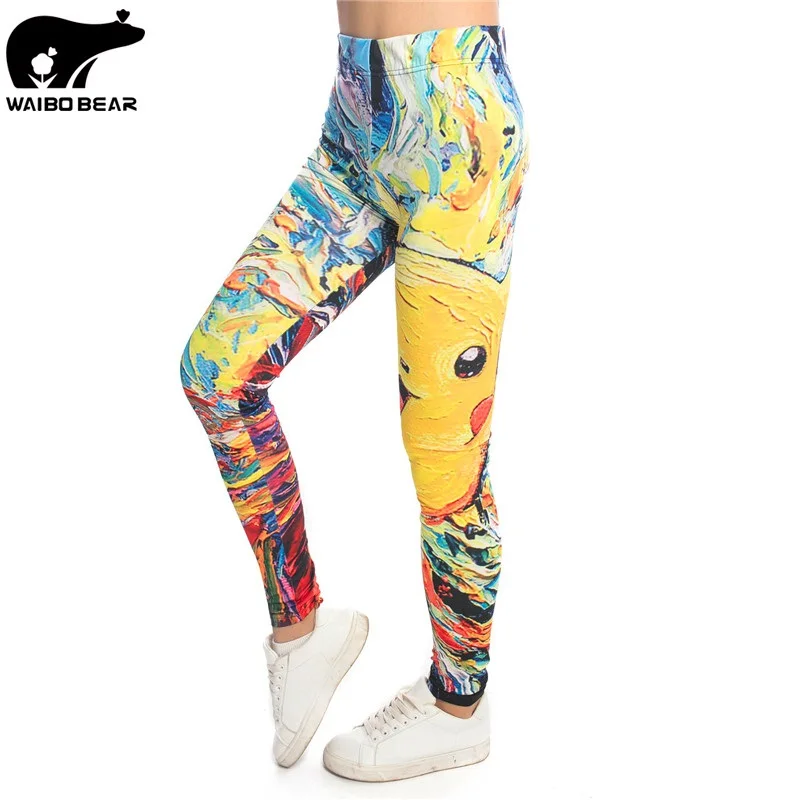 أنيمي البوكيمون 3D النساء طماق اللياقة البدنية نحيل Leggins Legins عالية مرونة الخصر بانت الكرتون مثير Pantalon Mujer ماركة الملونة