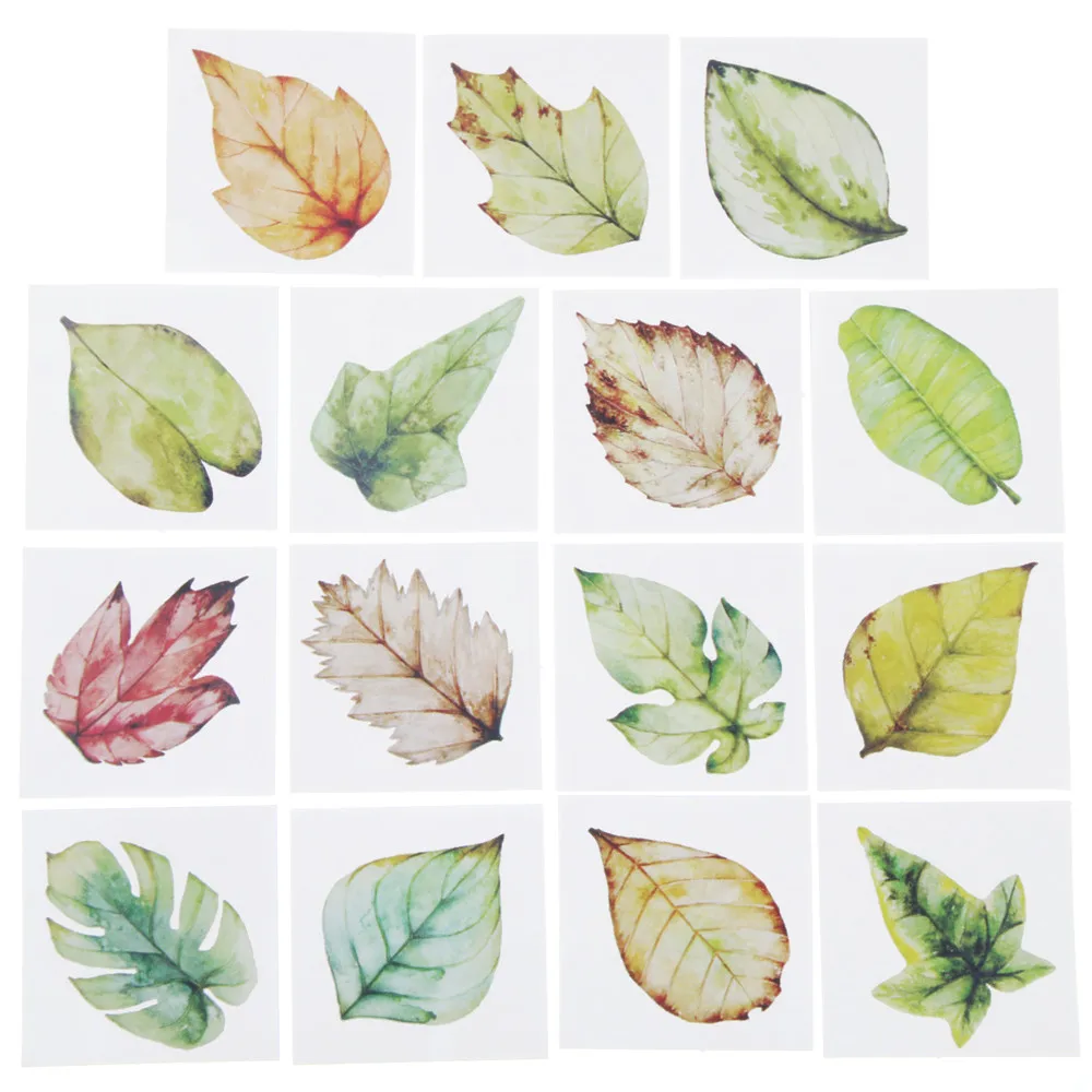 40 шт./компл. Творческий различные листья наклейки самоклеящиеся Стикеры для художественного оформления ногтей, наклейки