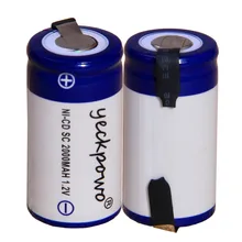 Аккумуляторная батарея SC 2000mAh 1,2 v akkumulator 42,5 мм* 22 мм для дрели Bosch dewalt metabo makita