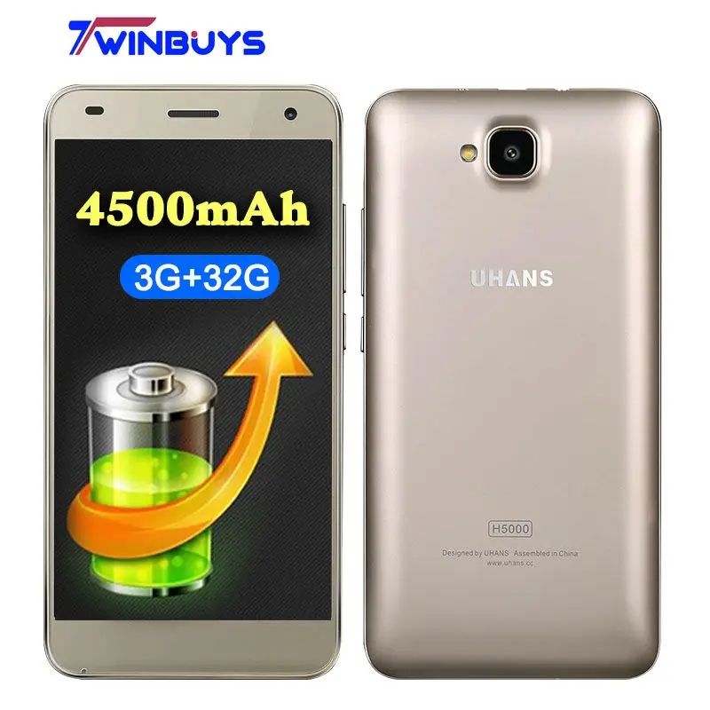 bilder für UHANS H5000 4G LTE Smartphone 5 Zoll HD MTK6737 Quad Core Android 6.0 3 GB RAM 32 GB ROM 13MP 4500 mAh Schnellladung Mobile telefon bilder für UHANS H5000 4G LTE Smartphone 5 Zoll HD MTK6737 Quad Core Android 6.0 3 GB RAM 32 GB ROM 13MP 4500 mAh Schnellladung Mobile telefon