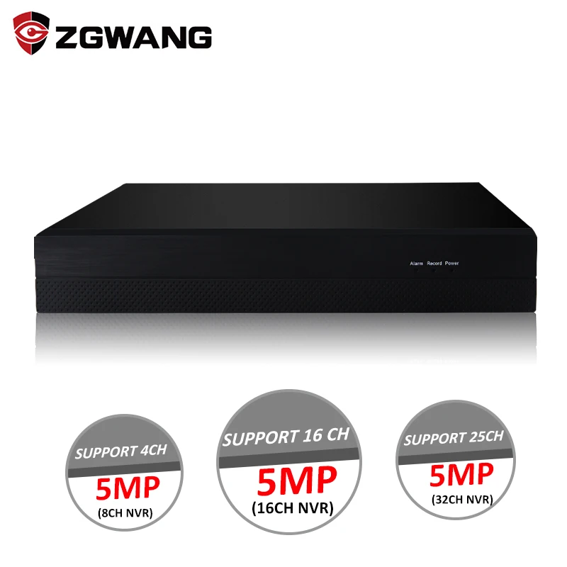 IP камера видеонаблюдения ZGWANG 5 МП 8 каналов H.265X NVR P2P ONVIF сетевой видеорегистратор с