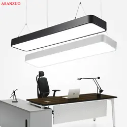 Современный Офисный светодио дный Ресторан светодиодный подвесной светильник 20W30W40W45W AC85-265V прямоугольный Ультратонкий алюминиевый