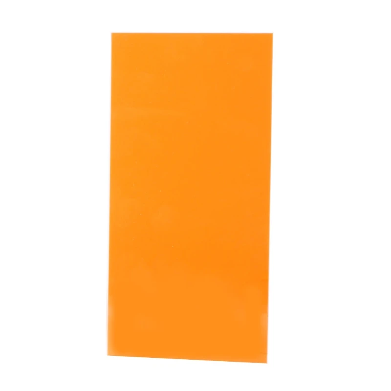 10X20 см доска из оргстекла цветной акриловый лист DIY игрушки Аксессуары модель изготовления дамом - Цвет: Transparent Orange