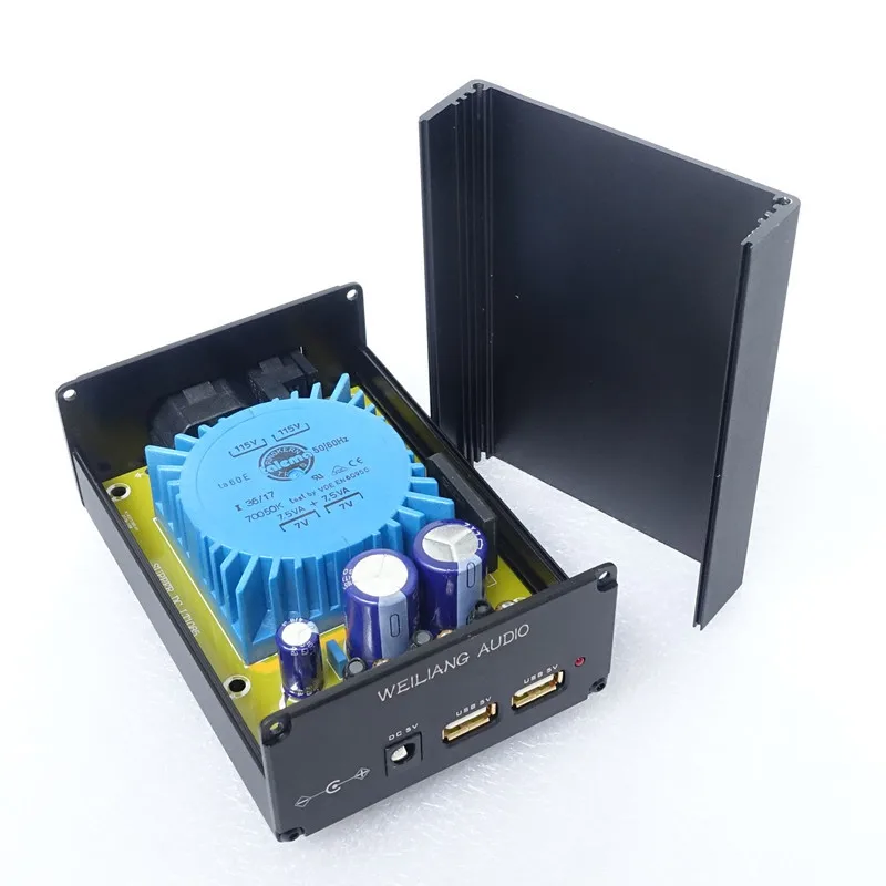 2USB Linear Power Supply 15W DC 5V 2.5A USB DAC Audio Decoder Phone ...