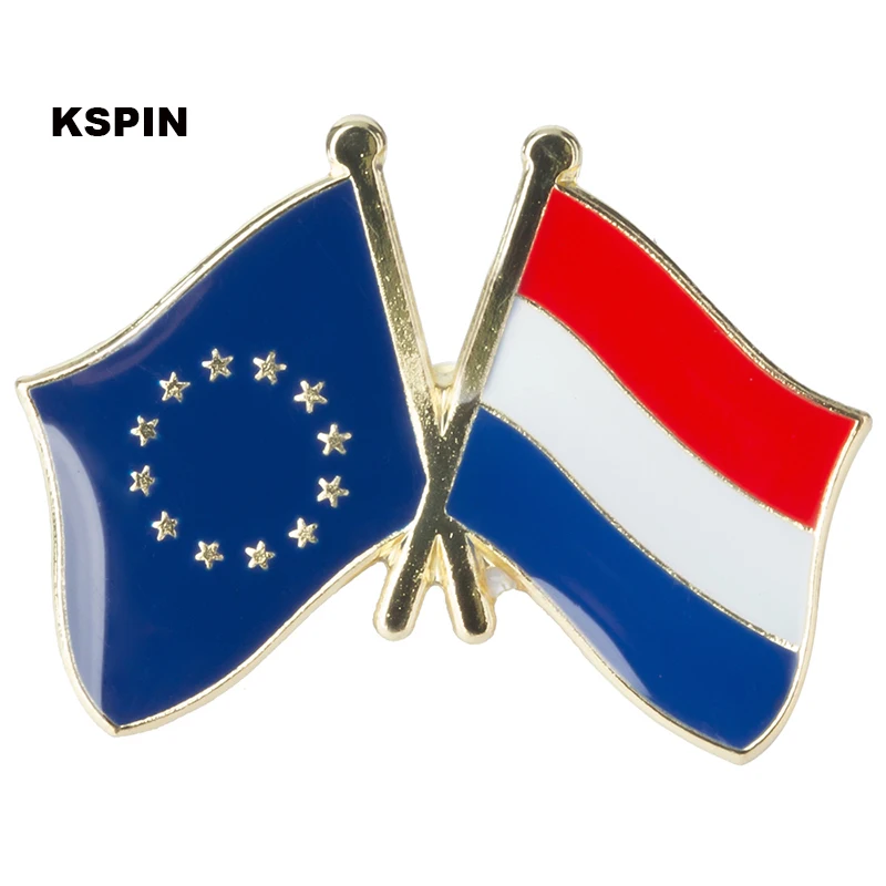 Голландский Турецкий флаг дружбы нагрудные значки на булавка брошь бижутерия Rozetten Papier XY0344