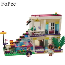 10498 Friends Series Pop Star House Building Blocks Andrea Mini-Doll Figures Toy Compatible With Friends Legoings 41135