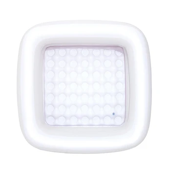 

Inflatable Baby Shower Bath Tub White Air Bathtub Square Travel Portable NEW YS-52