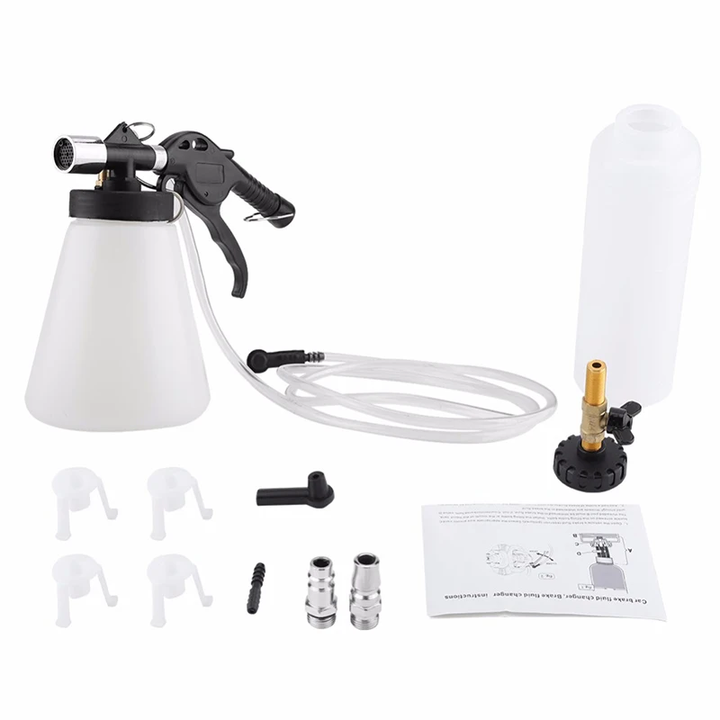 

1L Air Brake Bleeder Kit Pneumatic Clutch Vacuum Oil Bleeding Extractor Fill Bottle