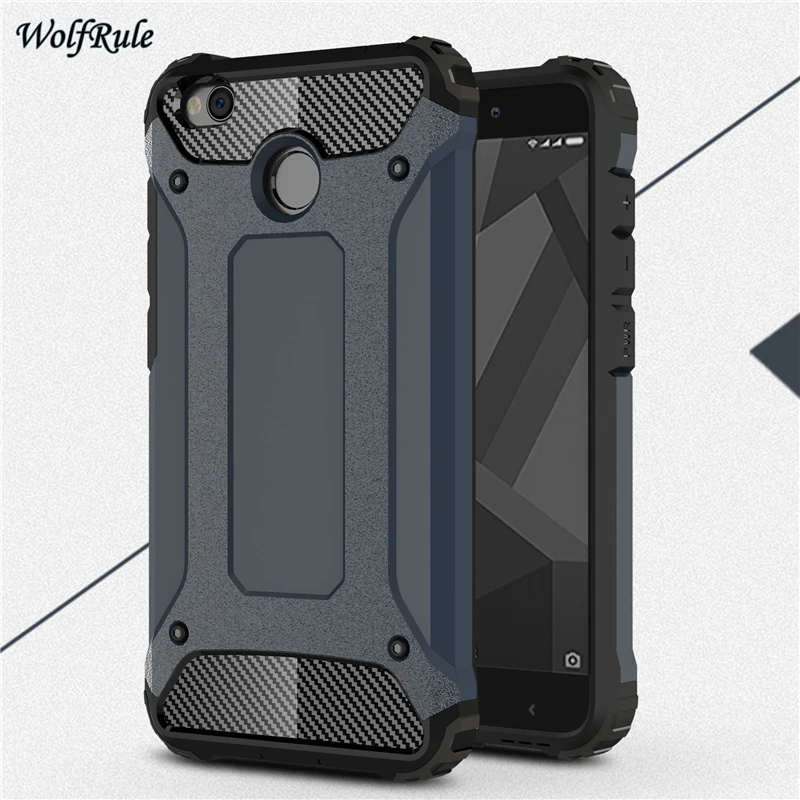 

For Phone Case Xiaomi Redmi 4X Case Anti Knock TPU & PC Armor Mobile Phone Bag Case For Xiaomi Redmi 4X Cover 5'' WolfRule <