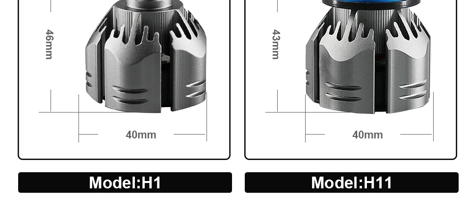 Hlxg 2 шт. H4 светодиодный H7 Canbus H1 H3 H11 светодиодный H8 противотуманная фара HB4 9005 HB3 3000K 6500K 4300K 8000K автомобилей Мотоциклы Автомобильные фары 12V