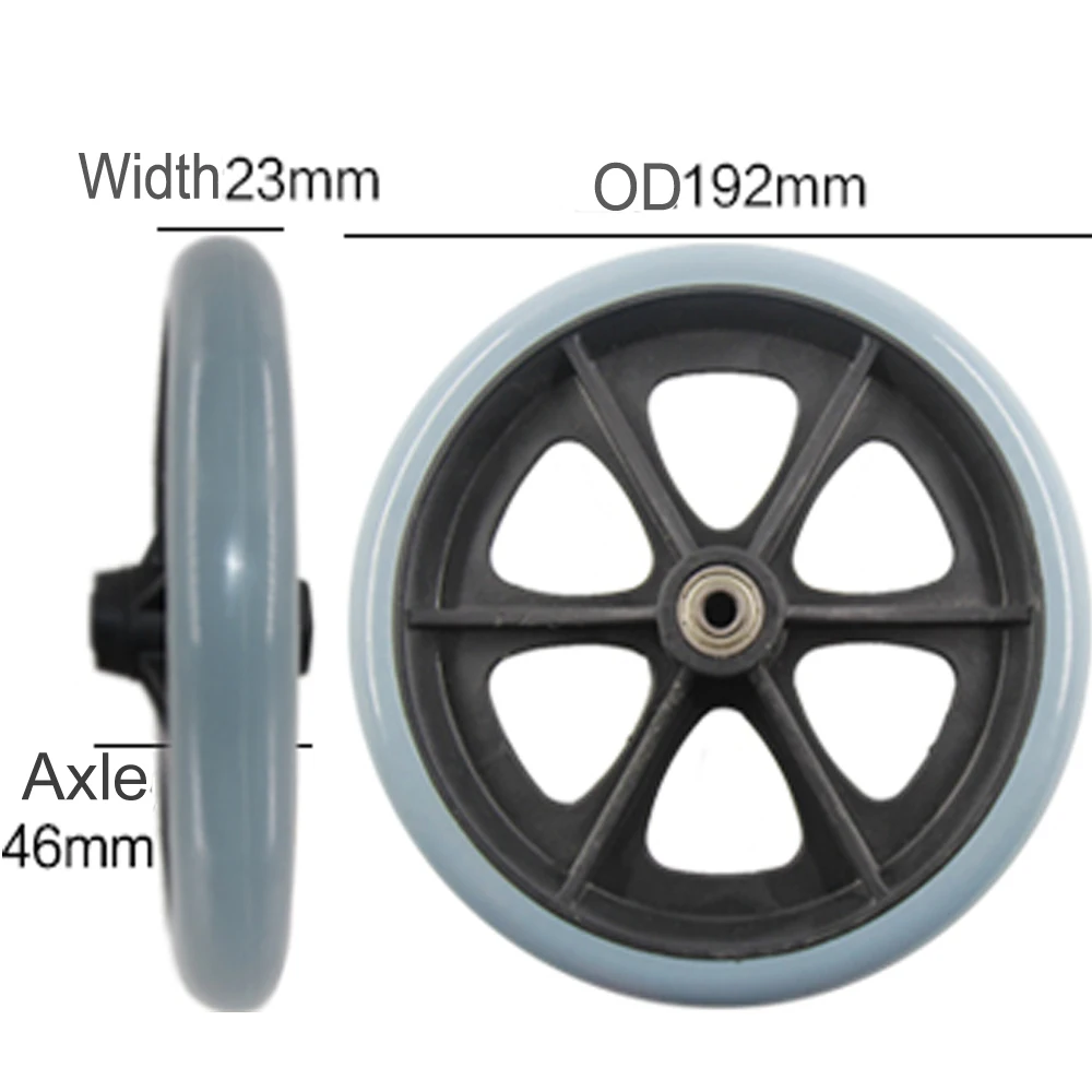 2 Pcs 8 Inch Wheelchair Front Wheels 8 '' Inch Caster Wheel For