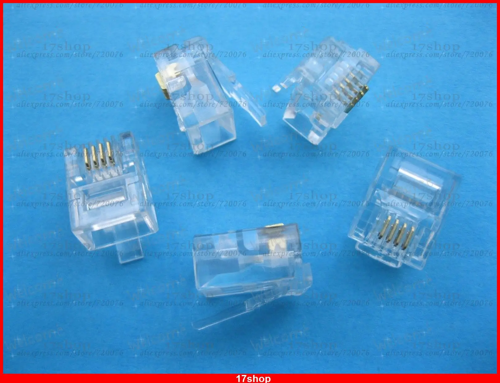 conector-de-tomada-de-telefone-modular-transparente-1000-pecas-rj11-6p4c