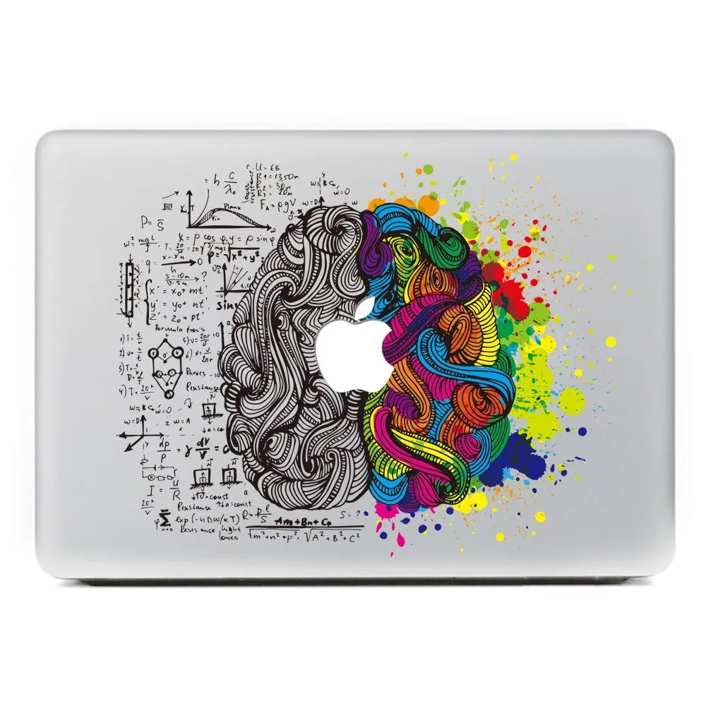 New Left and Right Super Brain Decal for Apple Macbook Pro 13" 15 inch