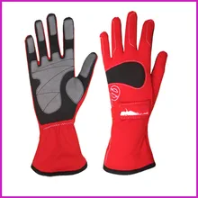 2018 luvas da motocicleta luvas de corrida de carros anti queda fit homens e mulheres Luva Car Racing 3 cor (Vermelho/ azul/Preto)