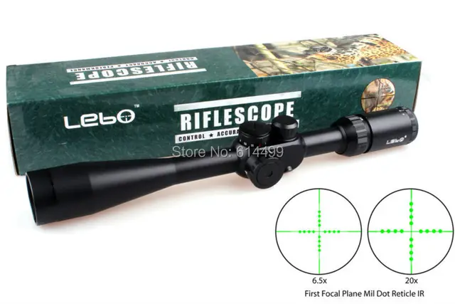 Cheap Hunting Shooting LEBO TC 6.5-20x40 SP Riflescopes First Focal Plane Side Parallax Mil-dot Tactical Rifle Scope
