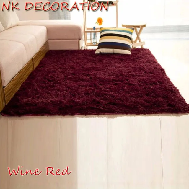 nk decoration 120cm 160cm wine red carpet bedroom soft floor carpets