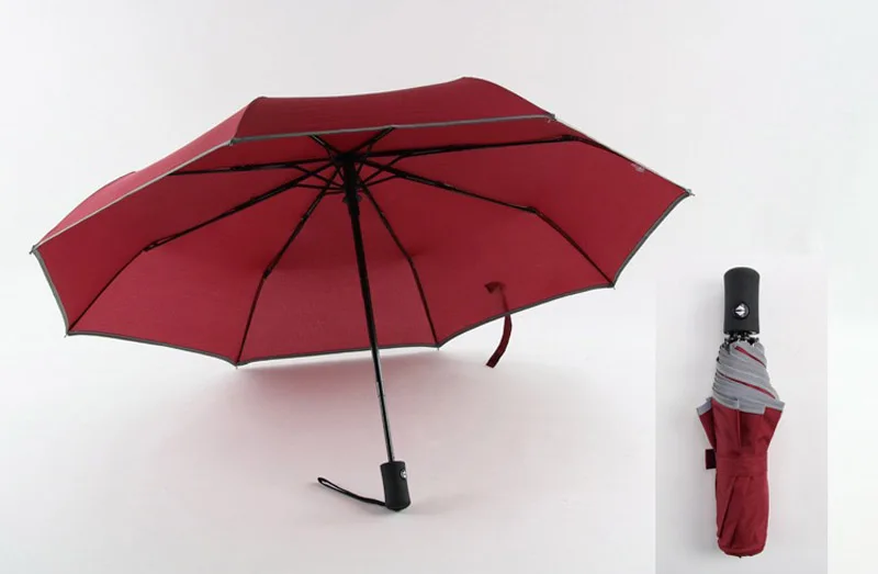 Автоматический светоотражающий складной зонт от дождя для женщин и мужчин guarda chuva складной зонтик mujer зонтик Guarda sol черный guarda-chuva