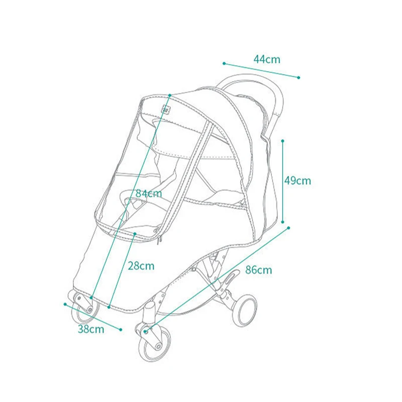 Детские Аксессуары для колясок Универсальный Водонепроницаемый дождевик Ветер щит наиболее коляски ветер грязезащитная прокладка Детские коляски s
