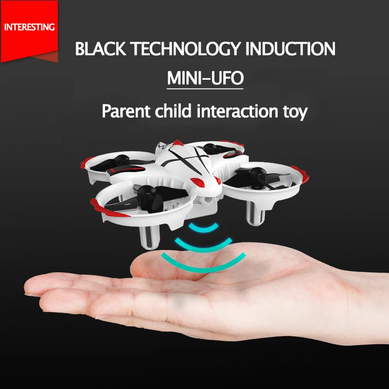 

Inductive Mini-UAV Four-Axis Flight Vehicle Interactive Remotely Controlled Fall-Resistant Aircraft Children's Toy Birthday Gift