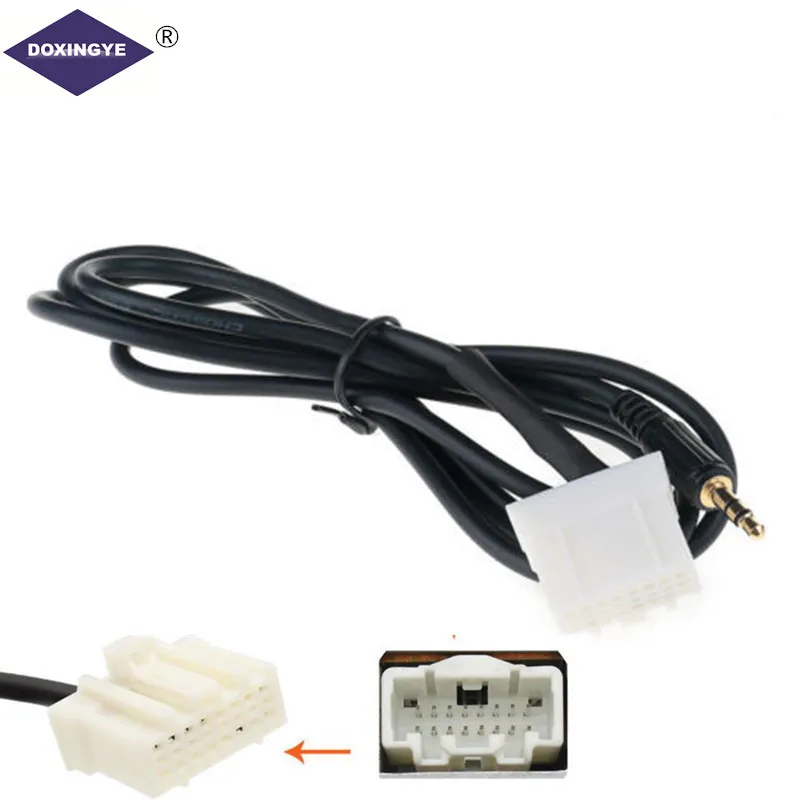 

DOXINGYE New Car 3.5mm AUX-IN Audio Radio Digital CD Changer Interface Adapter Audio cable Cable For Mazda 2 3 5 6 2006-2013