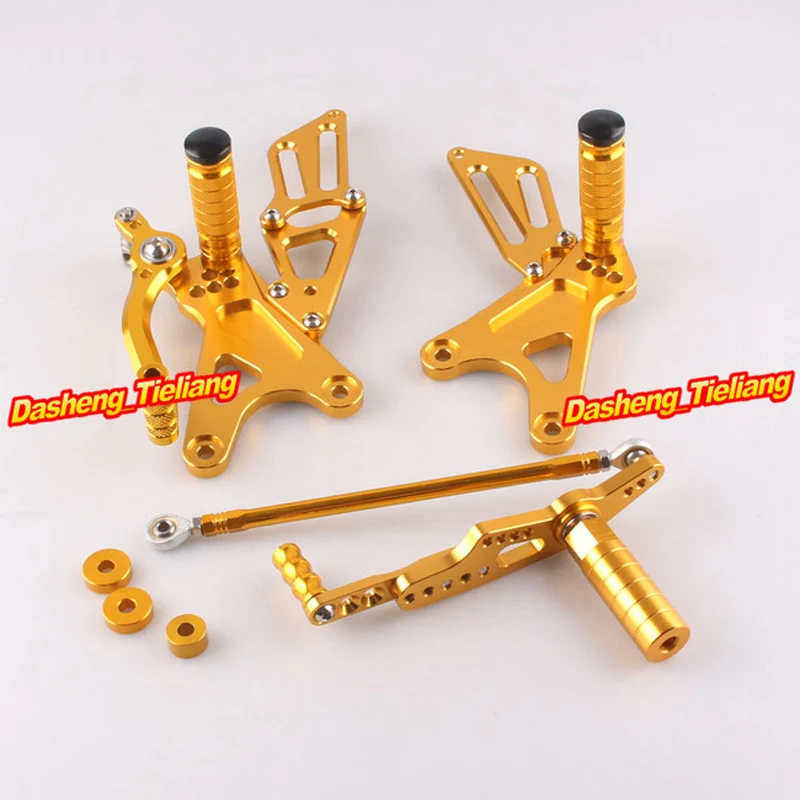

For Yamaha YZF R1 YZFR1 YZF-R1 2009 2010 2011 Motorcycle Parts Adjustable Shift Foot Pegs Rear Set Footrests Replacement Kit