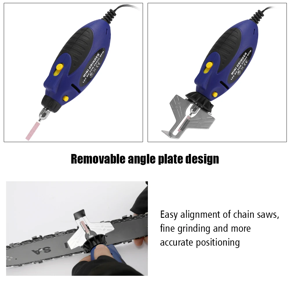 12 В цепная пила шлифовальный станок точилка бензопила электрическая мини ручная шлифовальная машина фрезерные станки электроинструмент