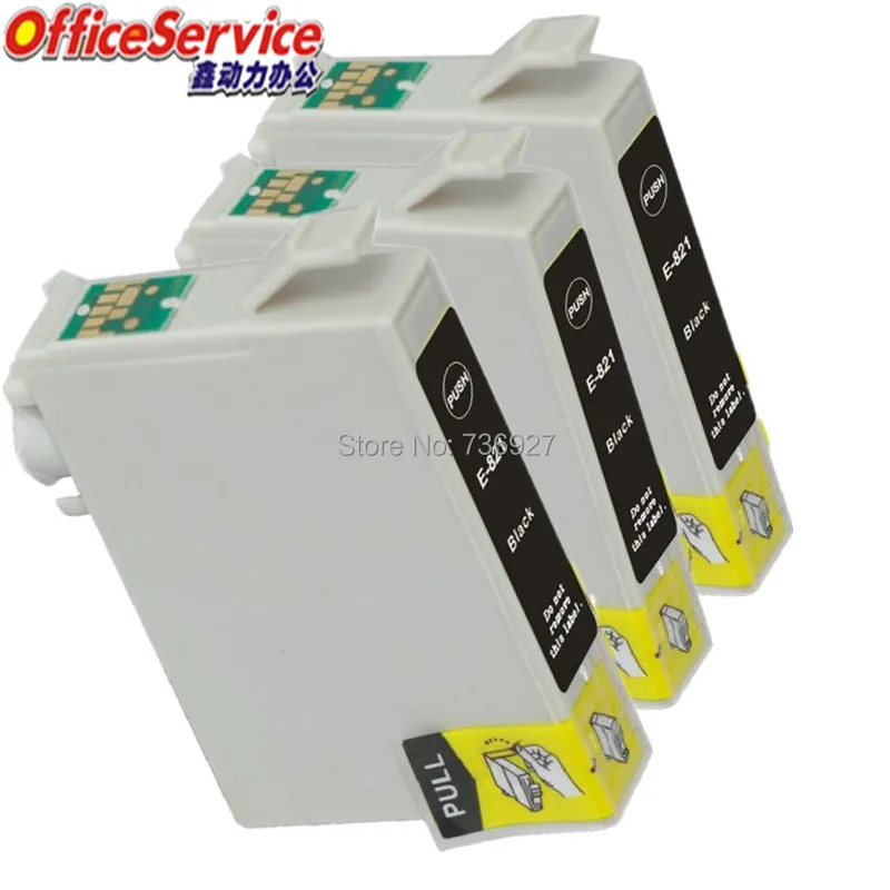 Картридж для принтера Epson T0821 черный картридж Stylus Photo R270 R390 RX590 RX610 TX659 TX720WD TX820FWD
