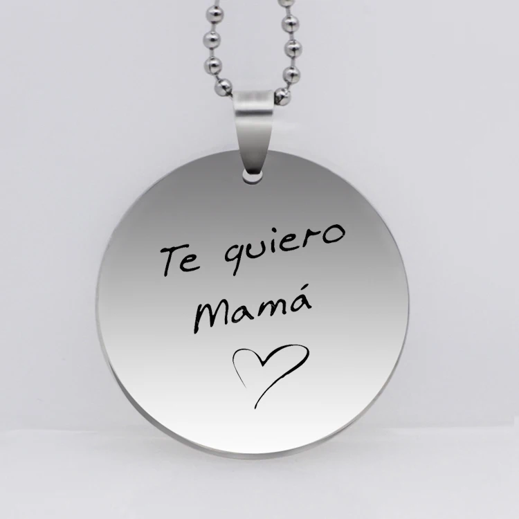 Прямая поставка ожерелье Te quiero mama ожерелье-цепочка с бусинами ожерелья Женские