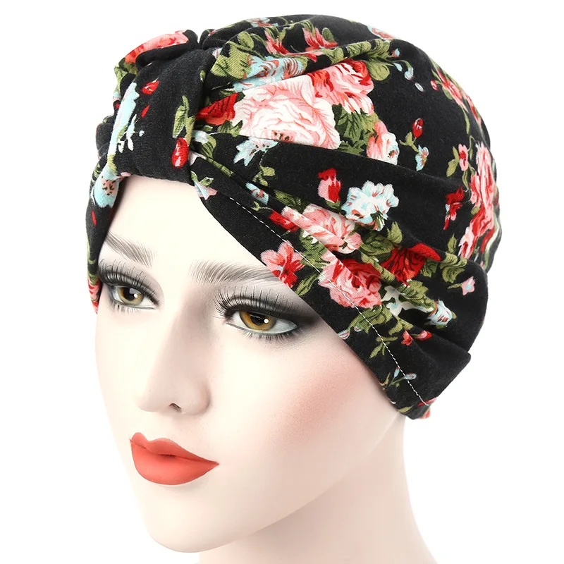 

Women Muslim headwear Hats For Ladies Hair Wrap Beanie Hat Turban Head Wrap Cap Chemo Scarves
