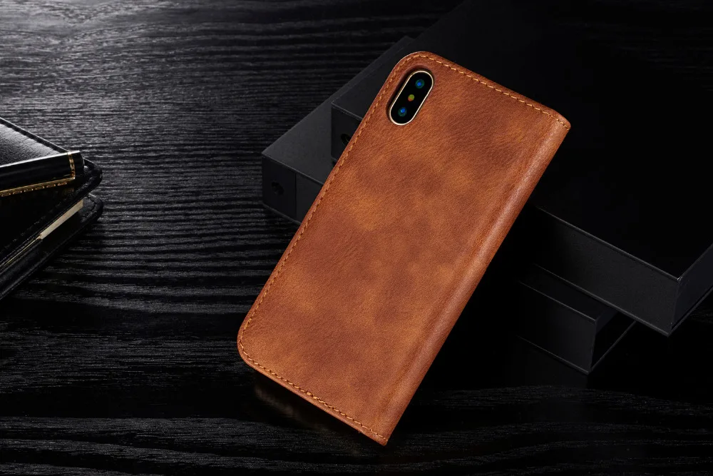 DG. MING кожаный чехол для Apple iphone X, чехол для Coque iphone X, чехол-книжка, кошелек, чехол для телефона s для Apple X iphone X