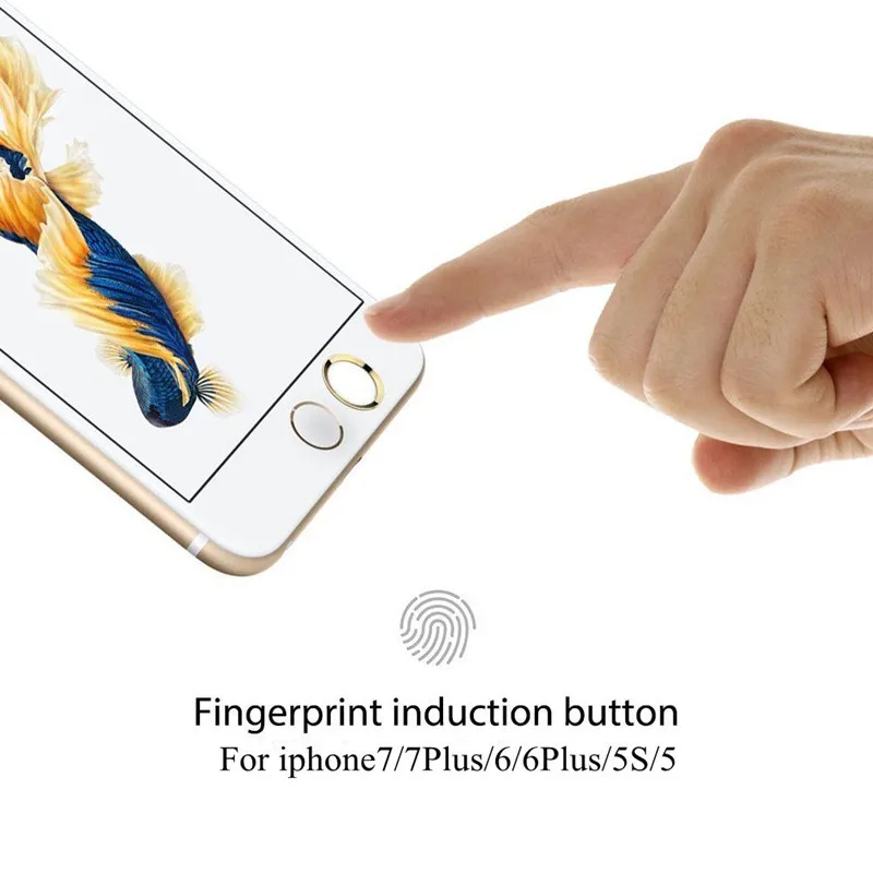 2 шт. ультра тонкий отпечаток пальца Поддержка сенсорной ID Главная Кнопка Наклейка для iPhone 7 7PLUS 6 6S 6PLUS 5 5S 5C SE наклейка s на телефон