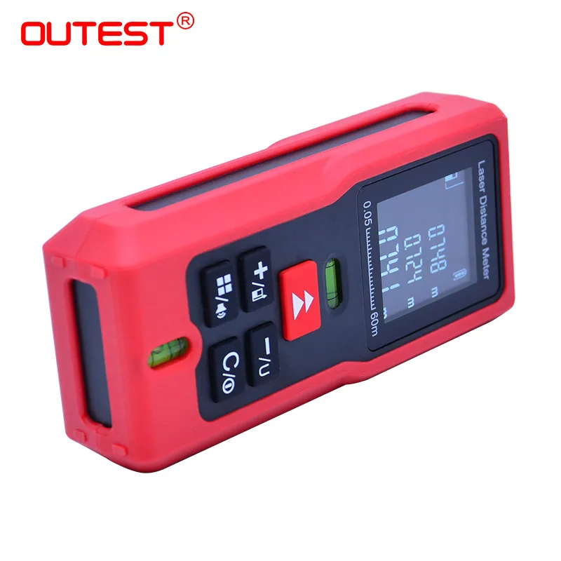 OUTEST Handheld laser mesure tape Laser Rangefinder Medidor Trena Laser Distance Meter Build Measure Device Ruler Test Tool OUTEST Handheld laser mesure tape Laser Rangefinder Medidor Trena Laser Distance Meter Build Measure Device Ruler Test Tool