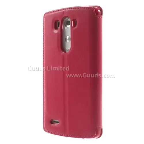 Roar Korea Noble Quick Circle Leather Flip Cover for LG G3 D850 D855 LS990 - Rose