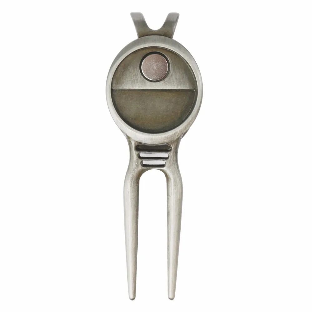 

Golf Magnetic Divot Repair Tools With Money Clip, Stock Golf Pitch Forks, Pith Fix Tool, Golf Accessory