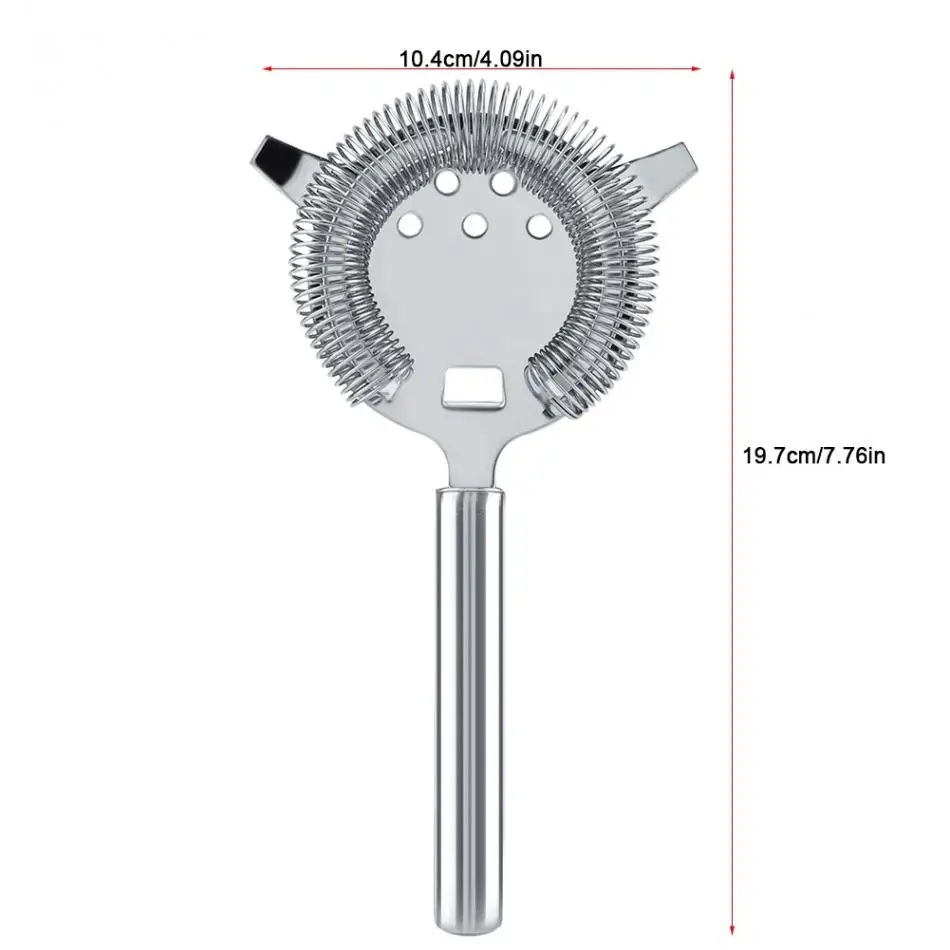 Нержавеющая сталь фильтр для слива коктейлей инструмент для фильтрации напитков для бара ресторана ситечко для коктейлей