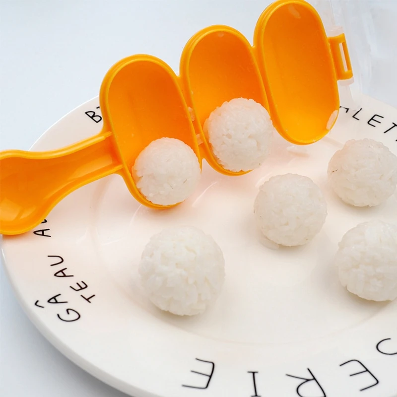 

1 Set DIY Ball Shape Sushi Maker Mould Rice Ball with Spoon Kitchen Tools DIY Children Rice Ball Bento Mould Tool Kitchen Gadget