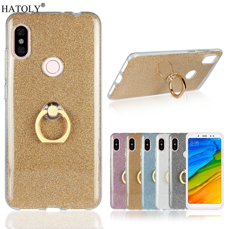 

Xiaomi Redmi Note 6 Pro Case Xiaomi Redmi Note 6 Pro Cover Soft Silicon Shell Finger Ring Bling Case For Xiaomi Redmi Note 6 Pro