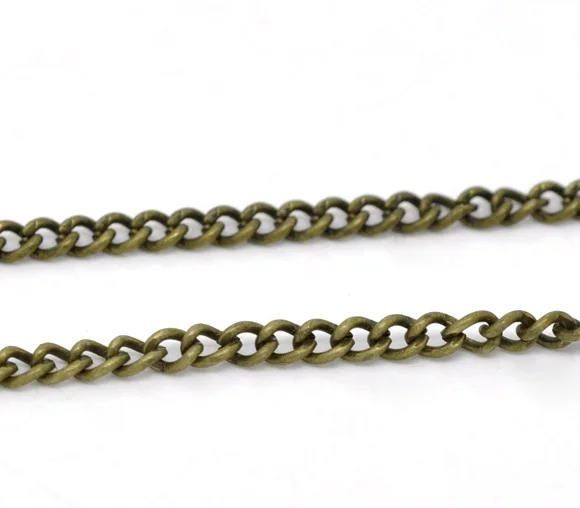 

DoreenBeads 10M Bronze Tone Link-Opened Curb Chain 3x2.2mm (B13655)