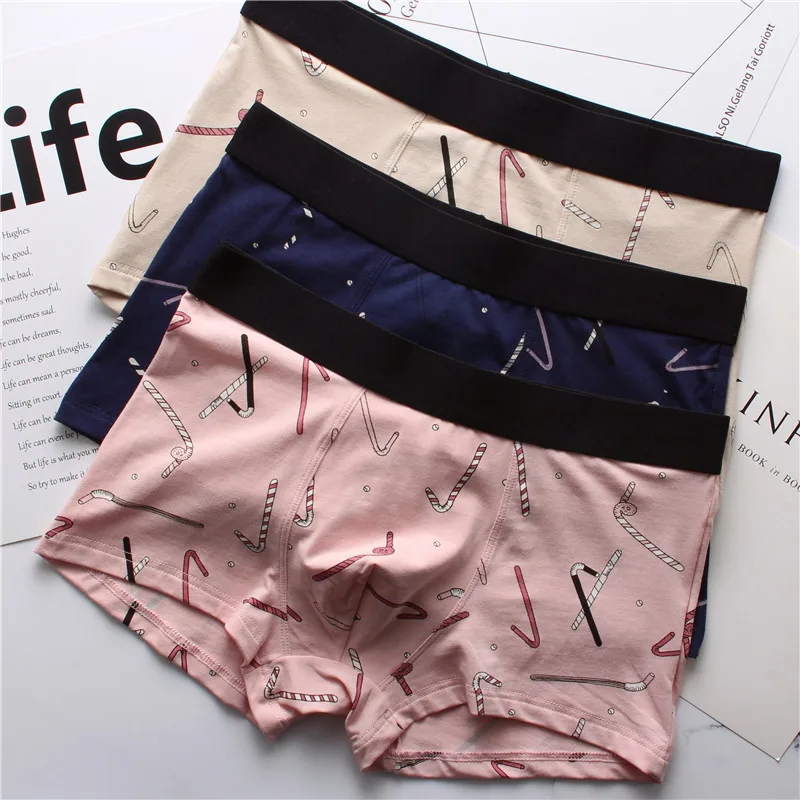 3 Pieces Explosive Men's Underwear Breathable Sweat-Absorbing Boxers Sexy Calzoncillos Hombre Boxer Marca | Мужская одежда