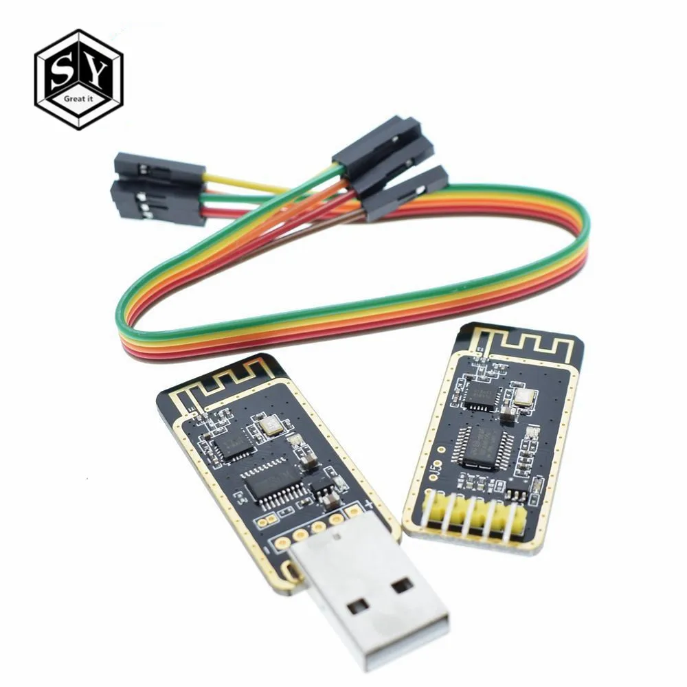 

NRF24L01 Wireless Wifi Transceiver + 2.4GHz Antenna Module USB to TTL converter UART module CH340G CH340 3.3V 5V switch