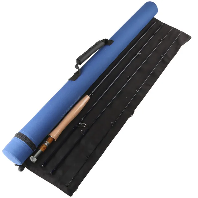 Cheap Super Durable Pole For Fly Fishing 4 WT 4 Sections Fly Rod Nano Carbon Half-well Fly Fishing Rod